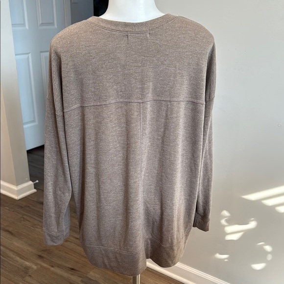 Cherish Large Brown Tan Crew Neck Sweater - Picture 5 of 7